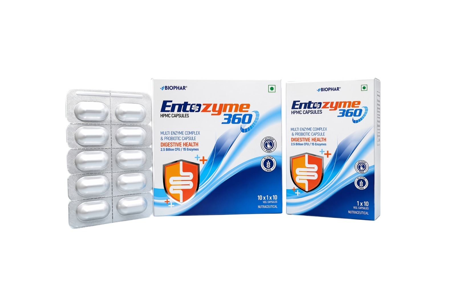Entozyme 360 HPMC CAPSULES