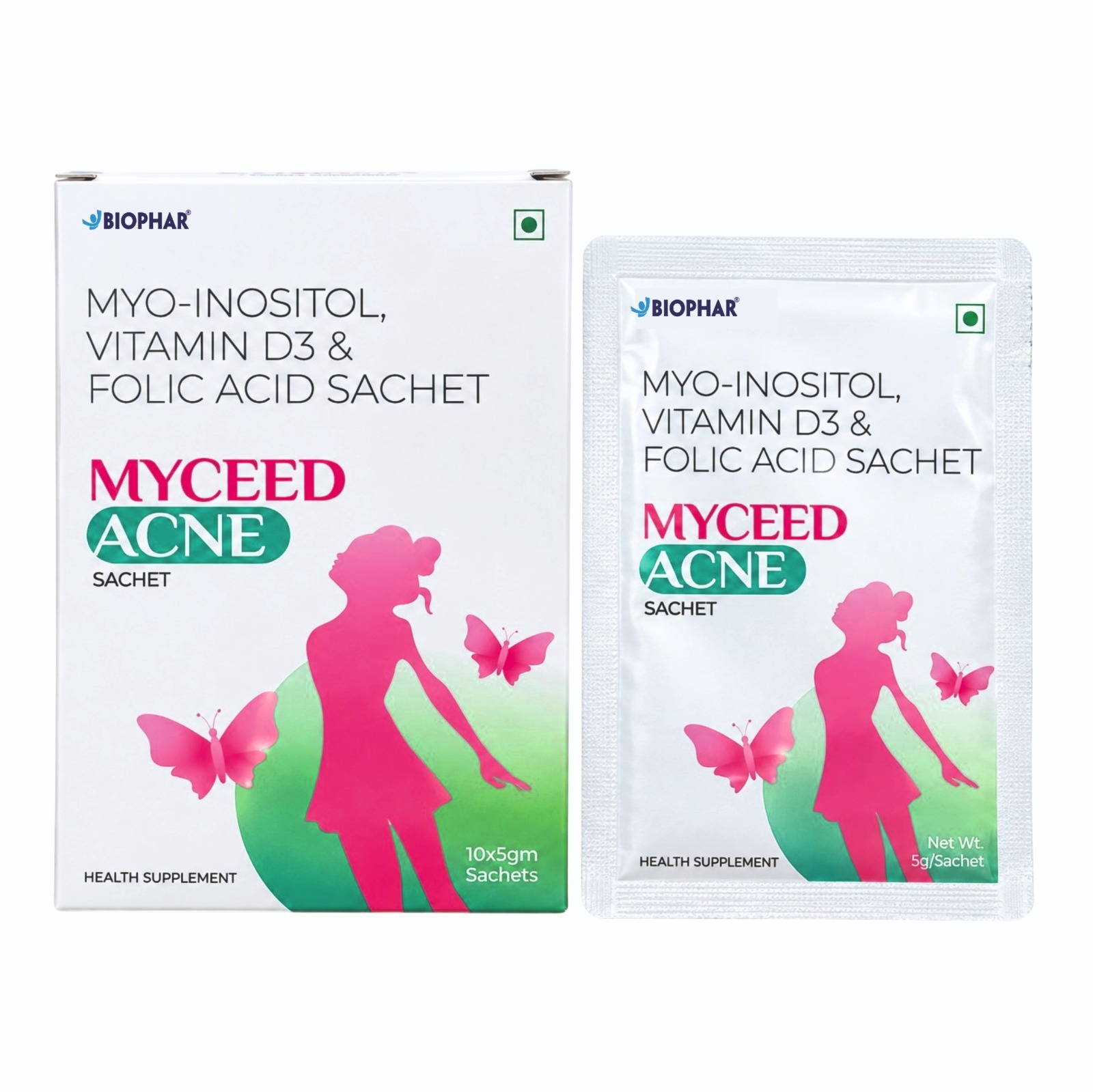 Myceed Acne - Myo-Inositol, Vitamin D3 & Folic Acid Sachet