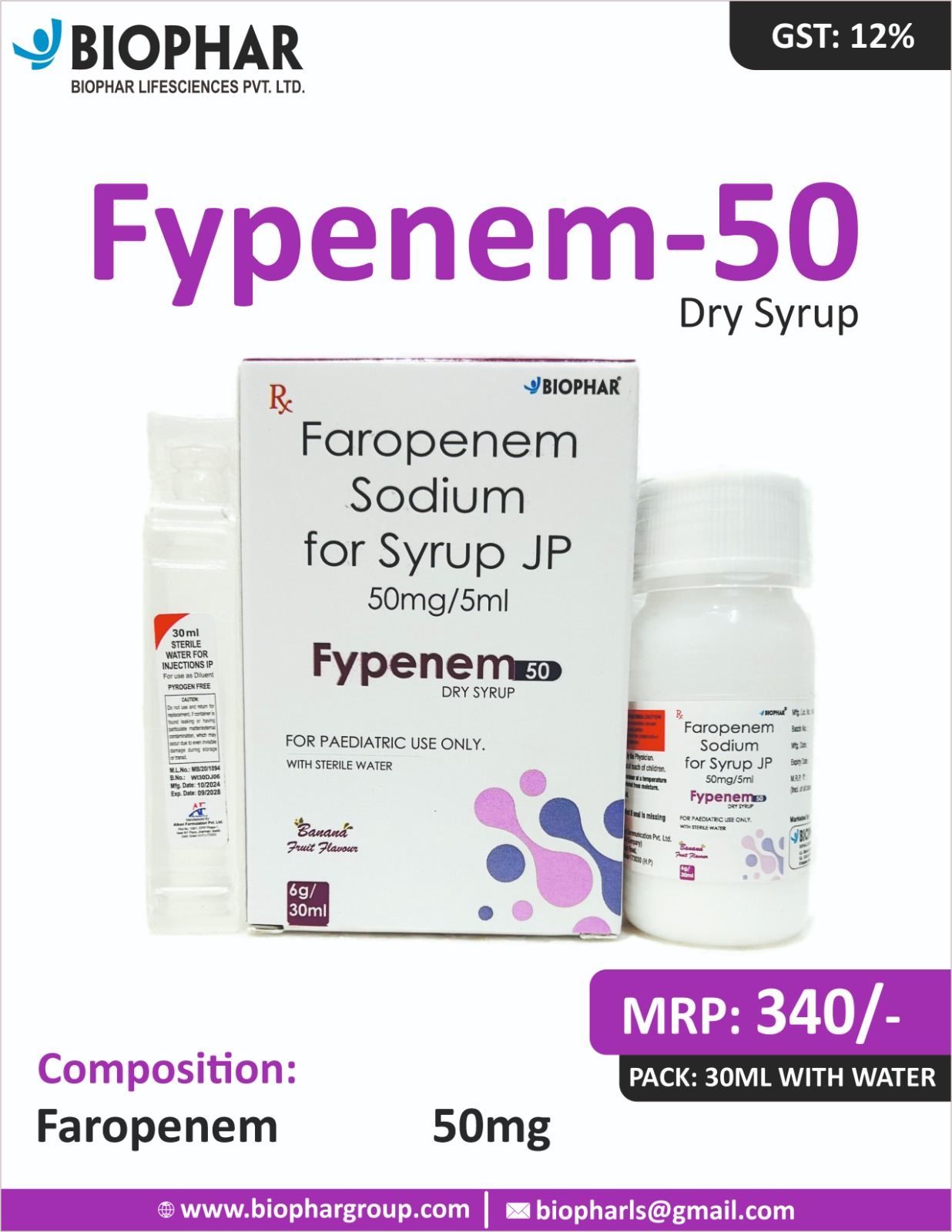 Fypenem-50 Dry Syrup