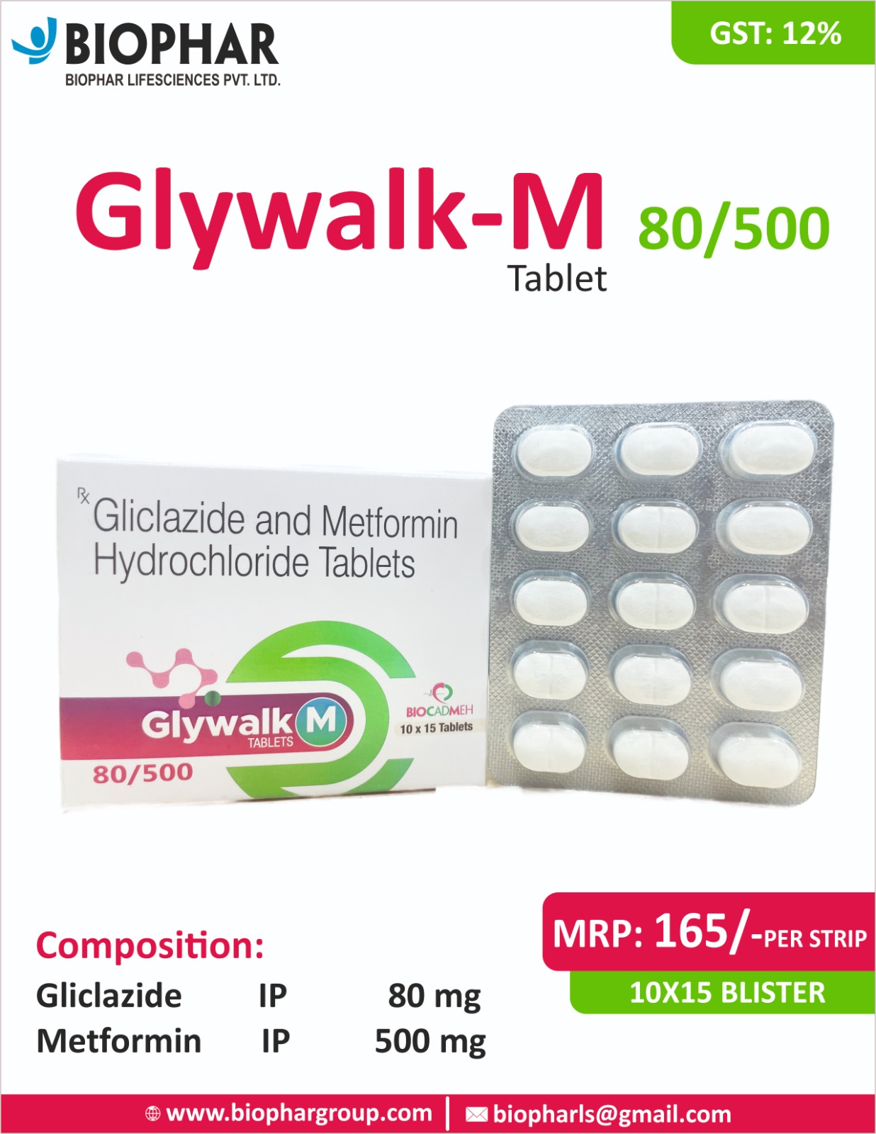 Glywalk-M 80/500 Tablets
