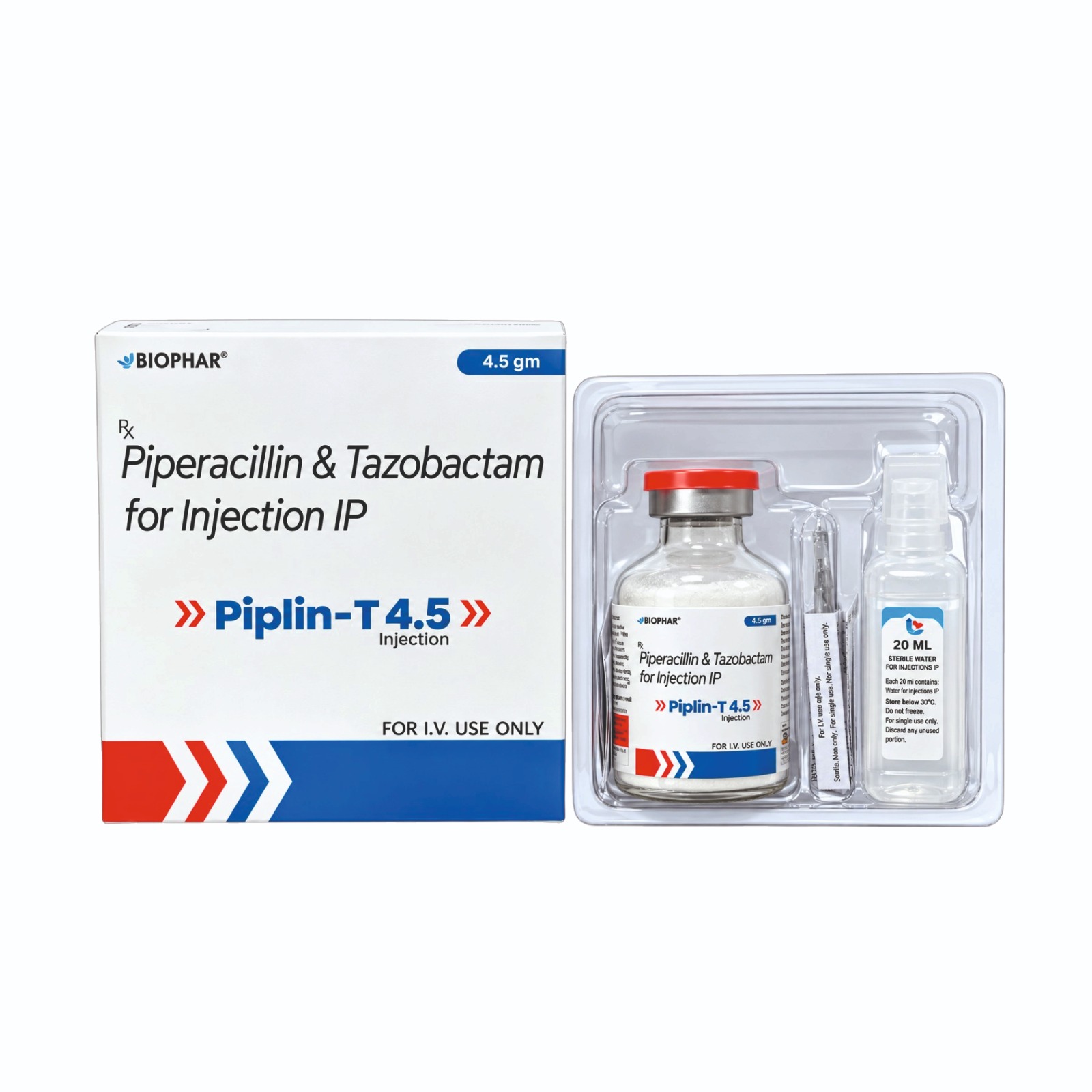 Piplin-T 4.5- Piperacillin & Tazobactam IP Injection