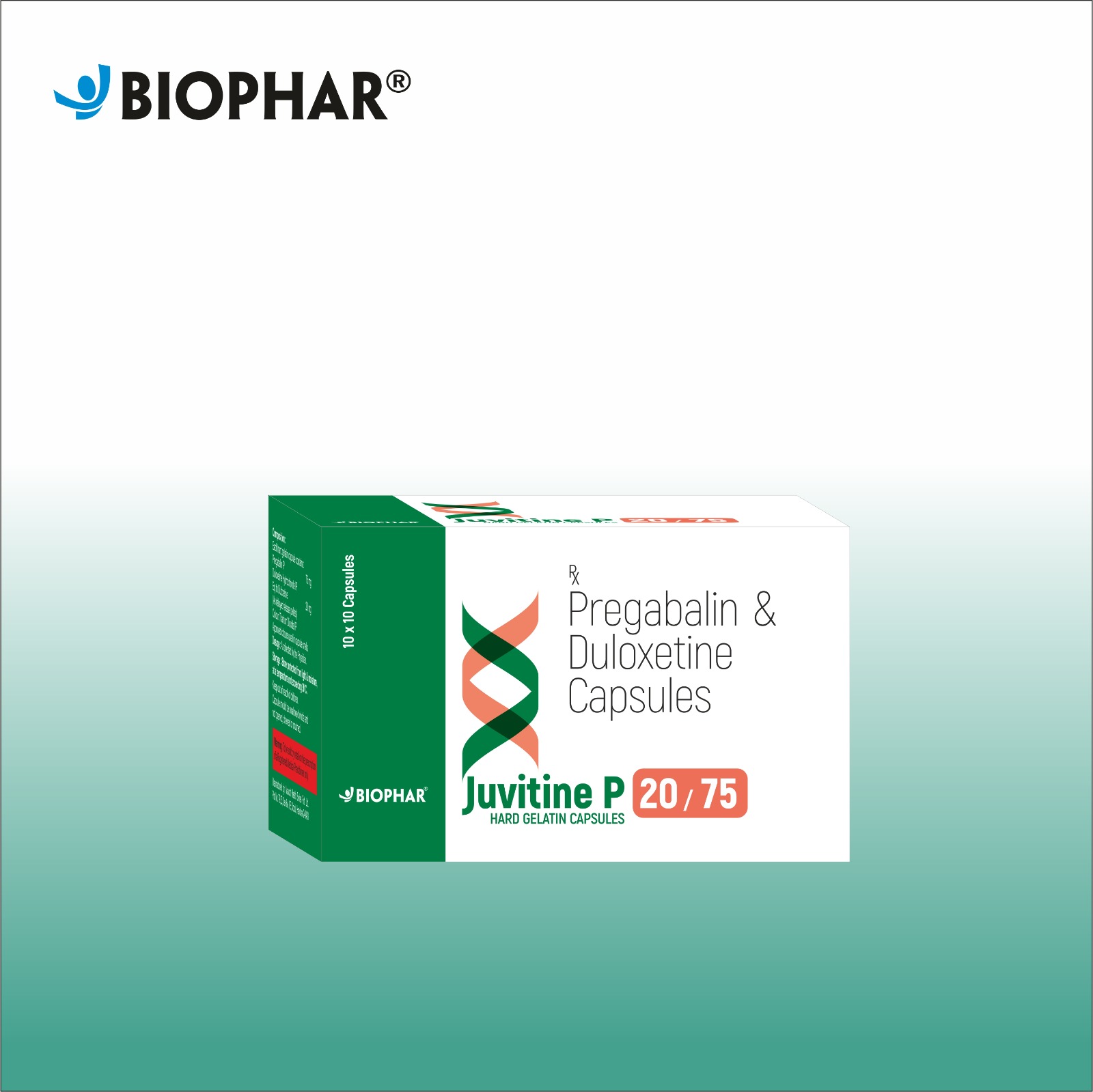 Juvitine P | Pregabalin 75mg and Duloxetine 20mg