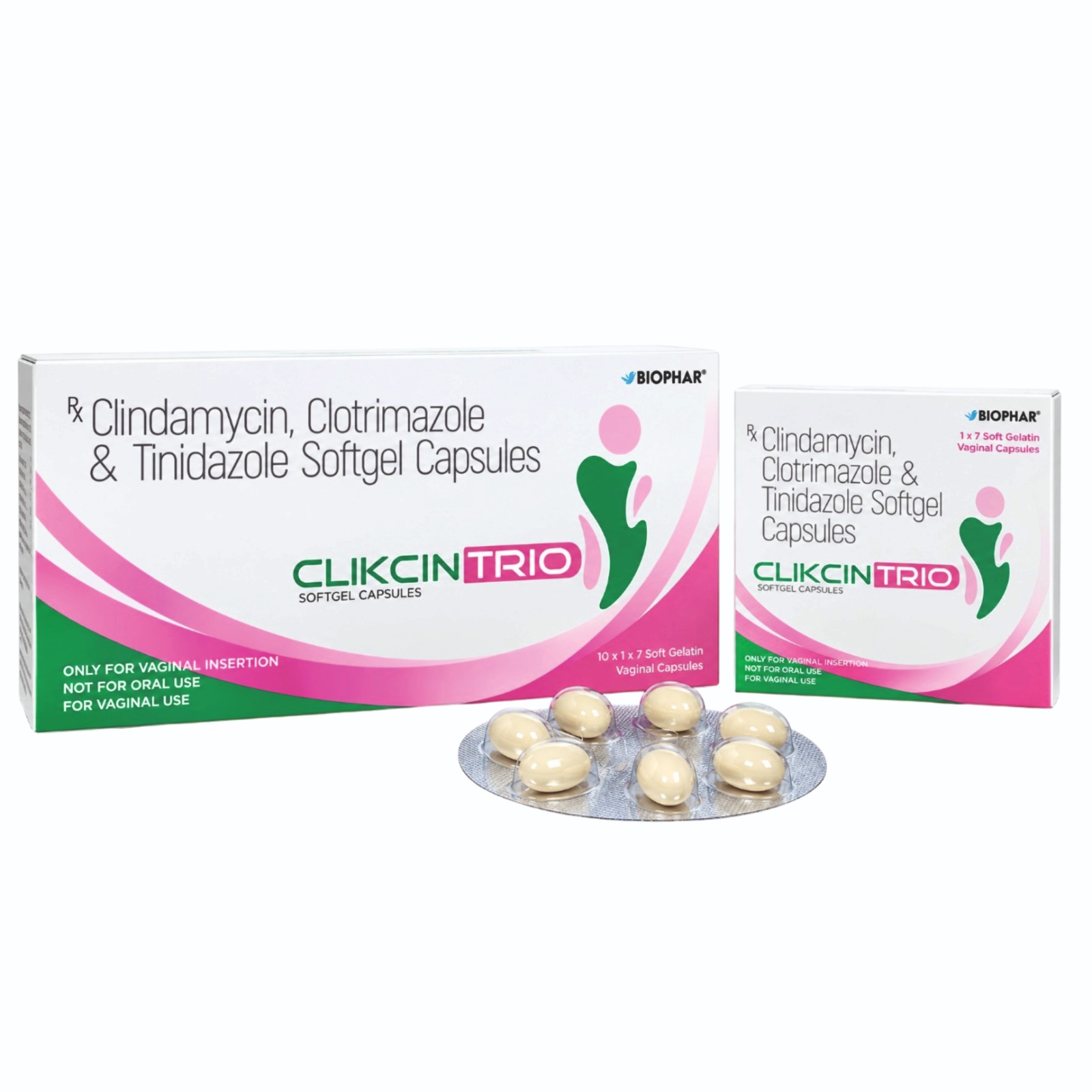 Clikcin Trio–Clindamycin Clotrimazole Tinidazole Softgel Capsules